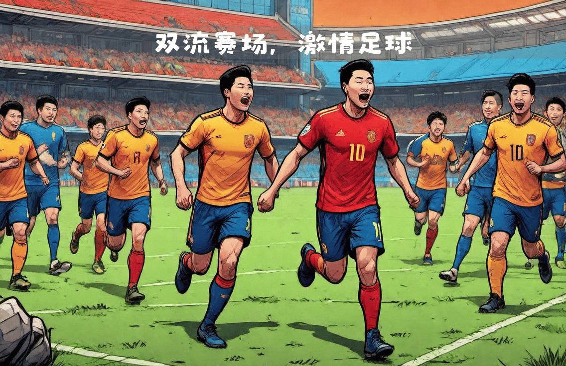 足球场上的激情碰撞，场面火爆